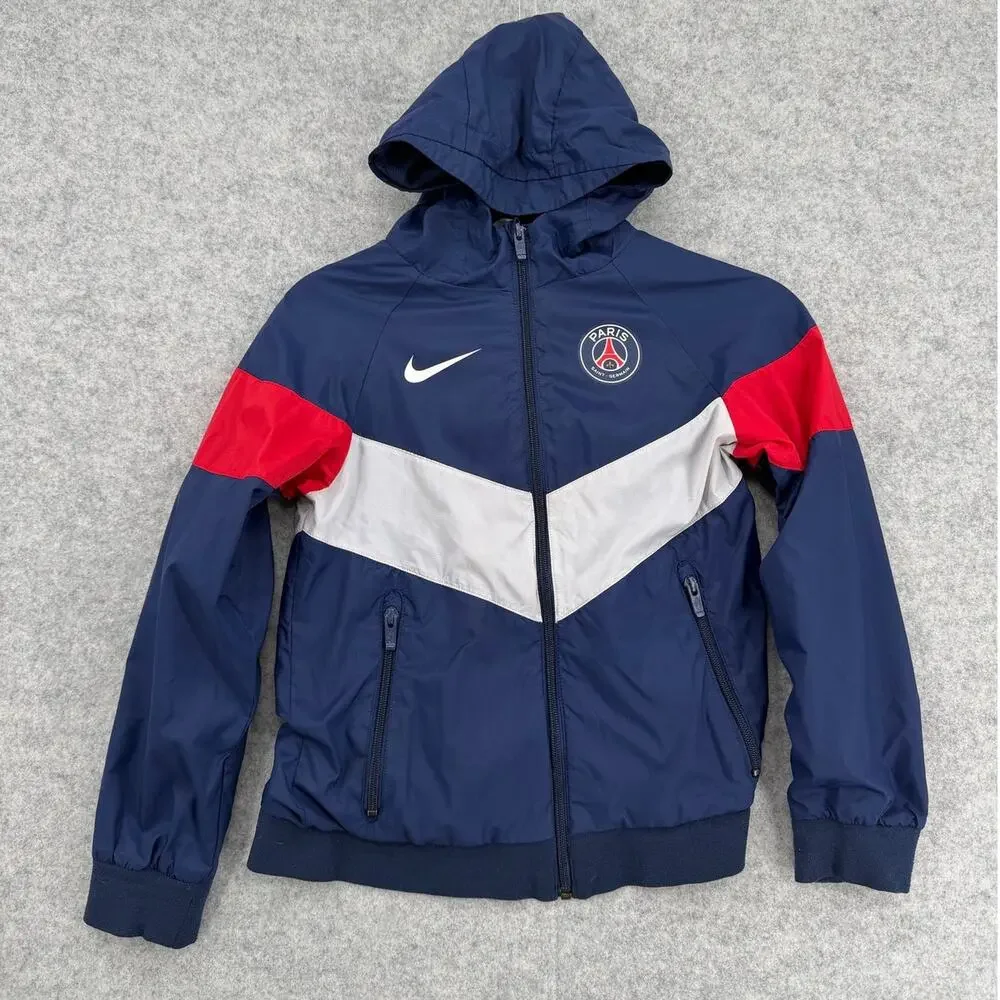 Nike Youth Blue Paris Saint-Germain Anthem Full-Zip Jacket Size Small